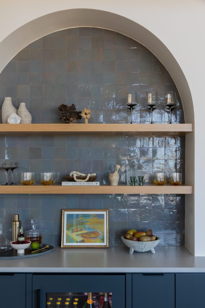 Custom tile backsplash